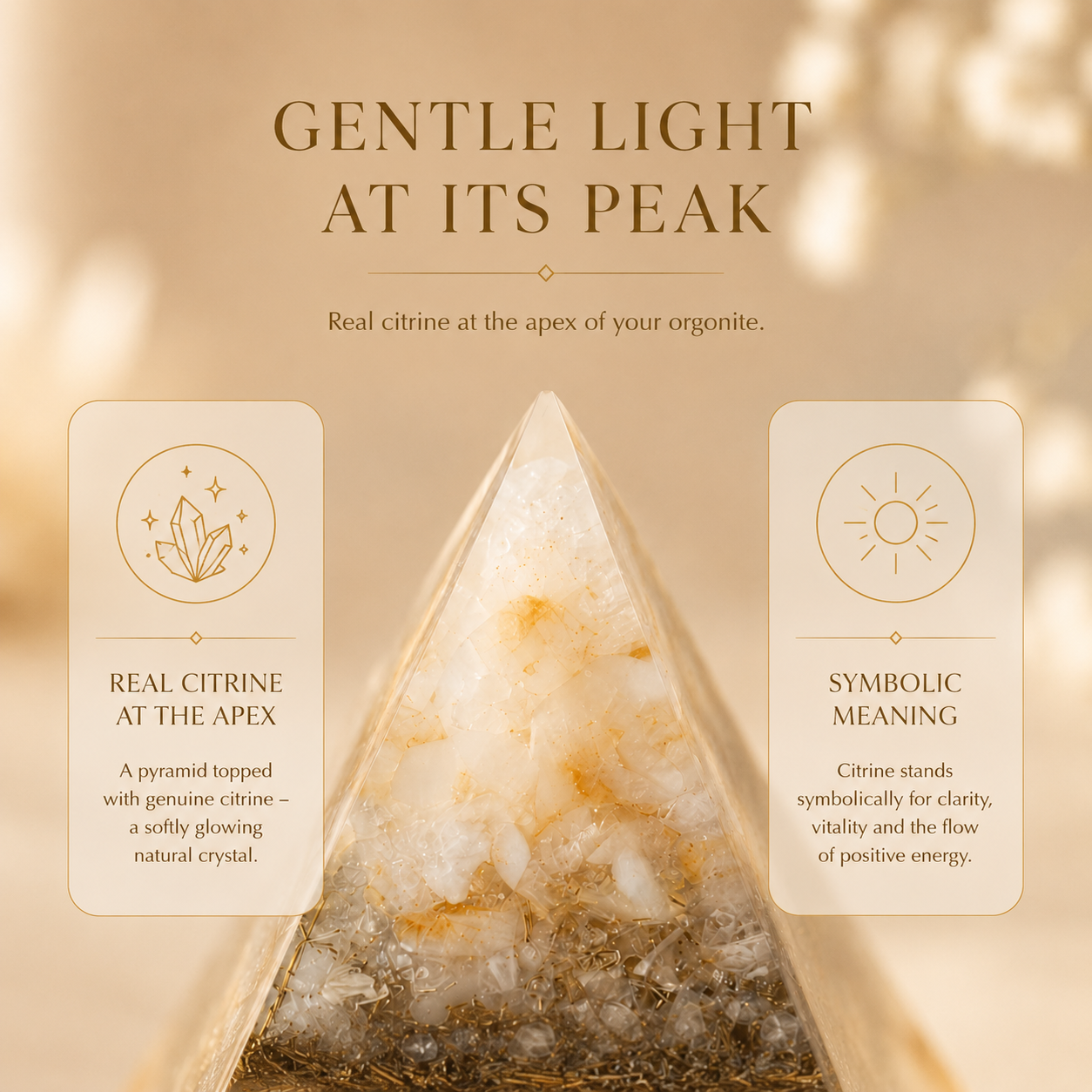"Peace of mind" Orgonite Pyramid