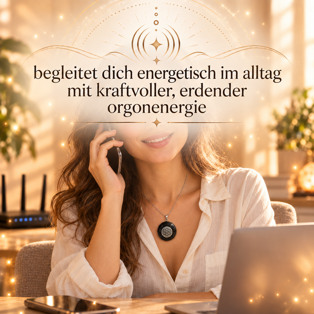Aura Blüte Orgonit Anhänger