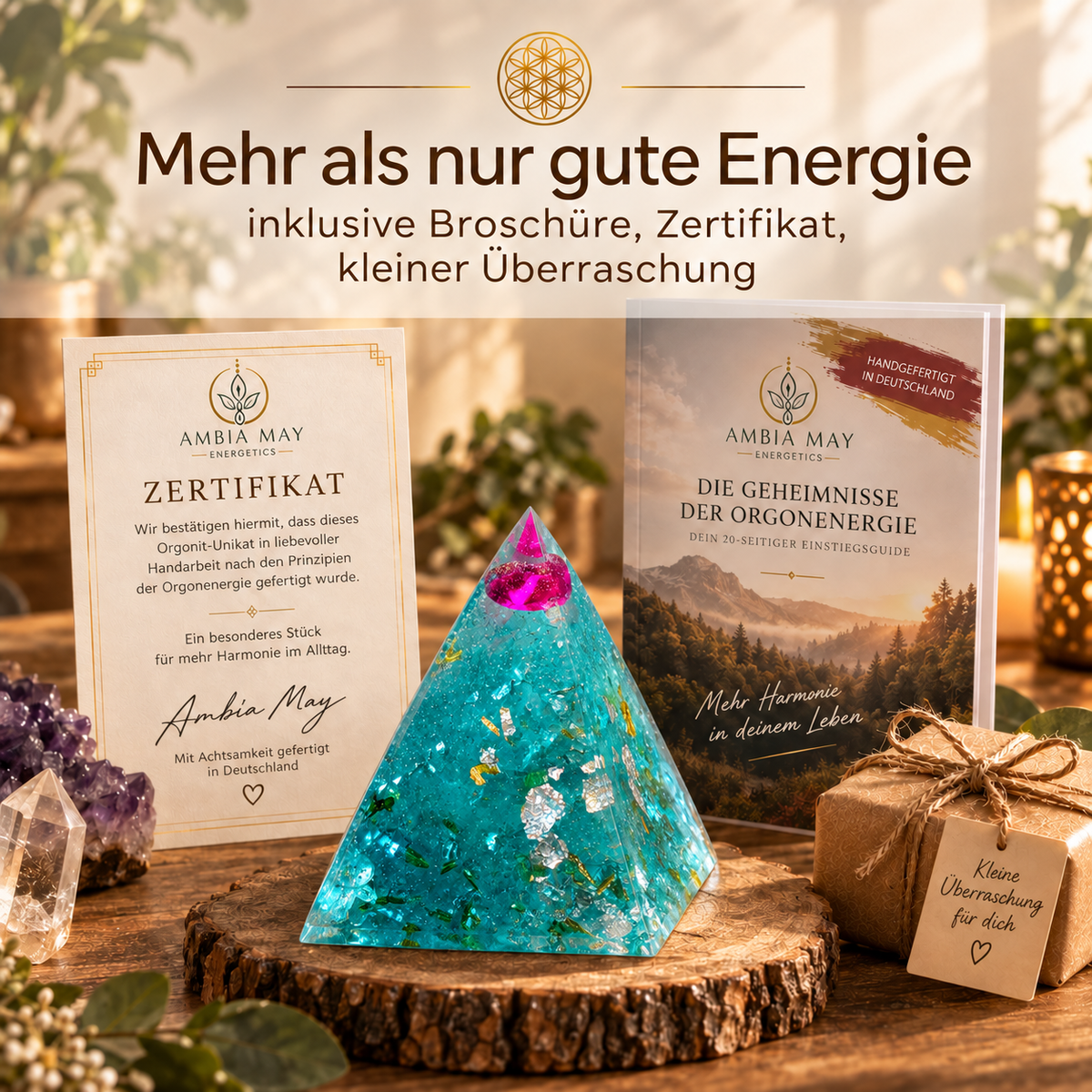 Auge von Atlantis Orgonitpyramide