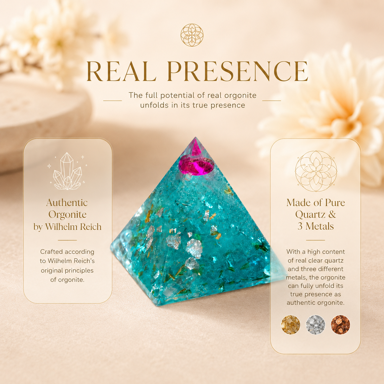 "Eye of Atlantis" Orgonite Pyramid