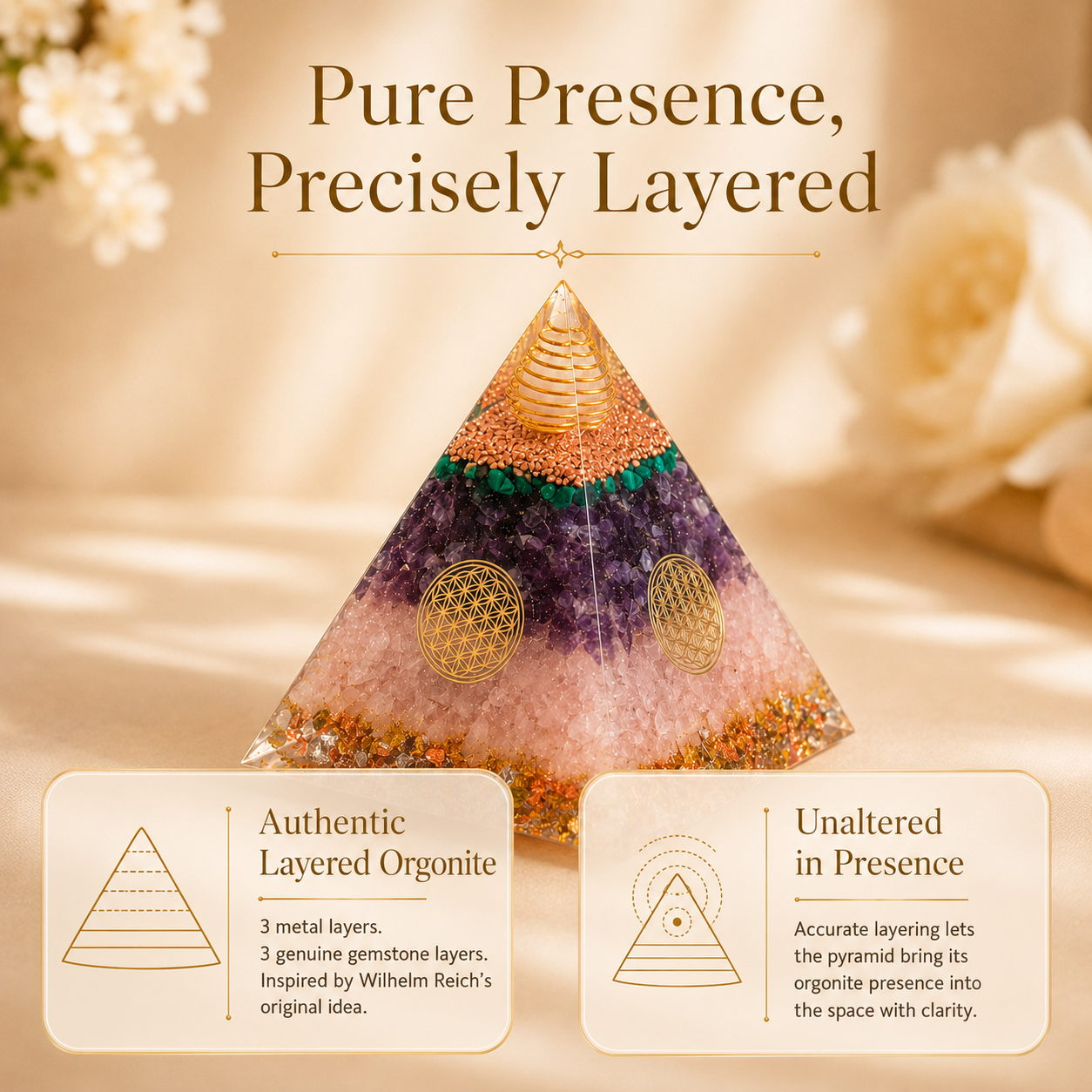 "Inner Balance" Orgonite Pyramid