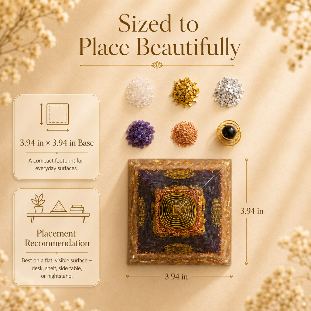 "Harmony Home" Orgonite Pyramid