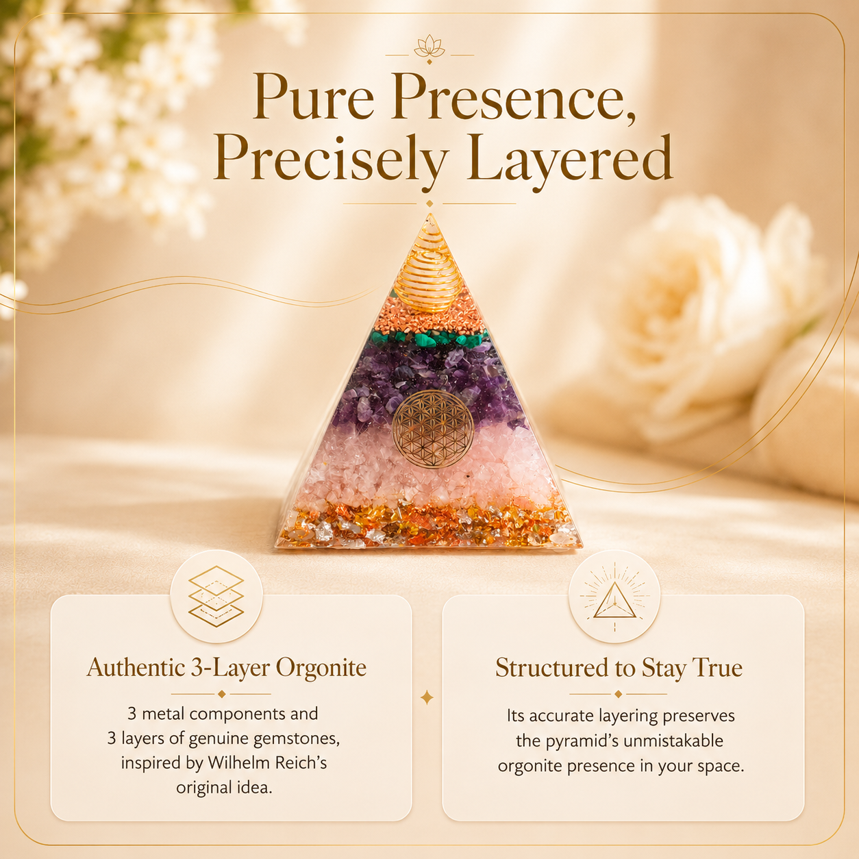 "Inner Balance" Orgonite Pyramid
