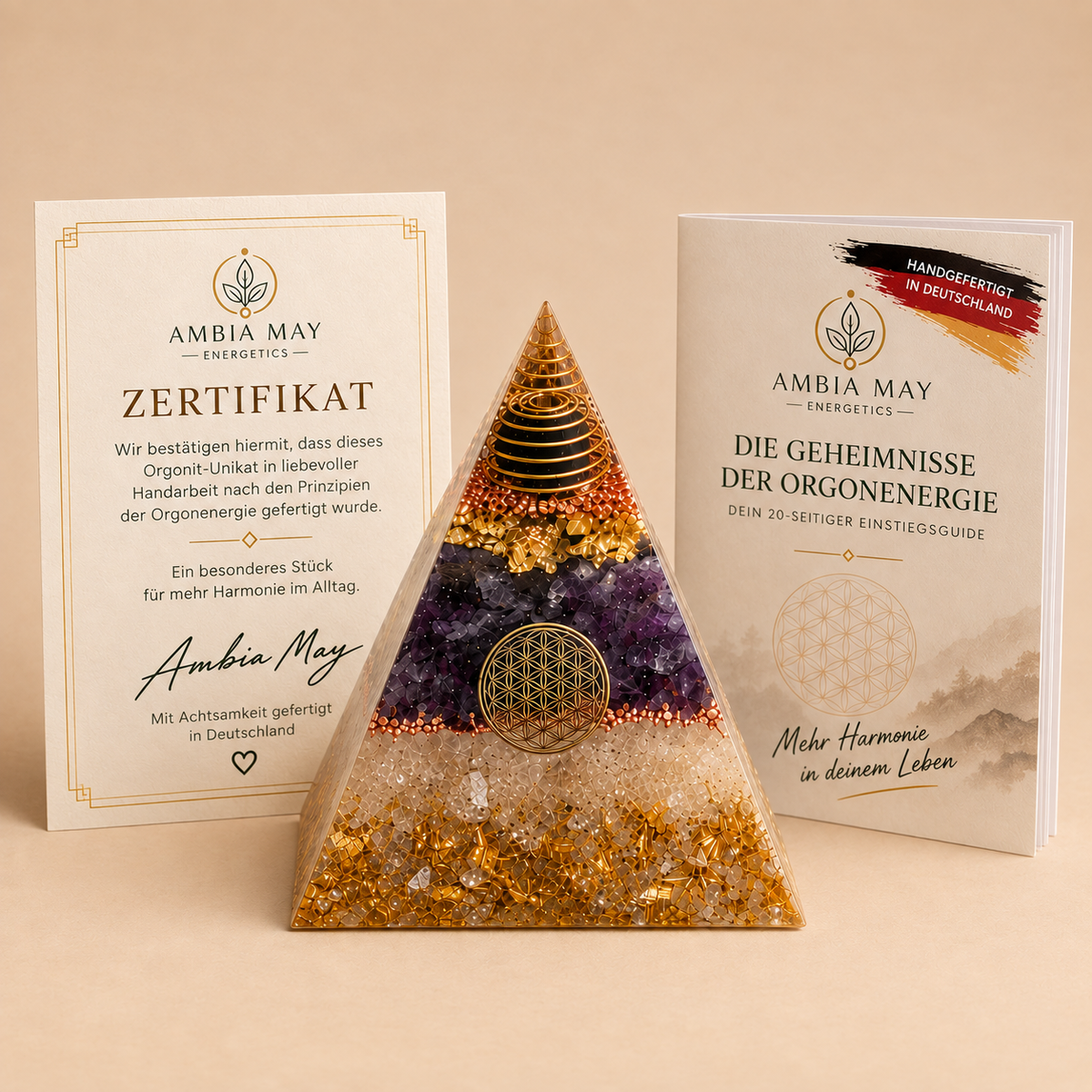 Harmonie Schutz Orgonit-Pyramide