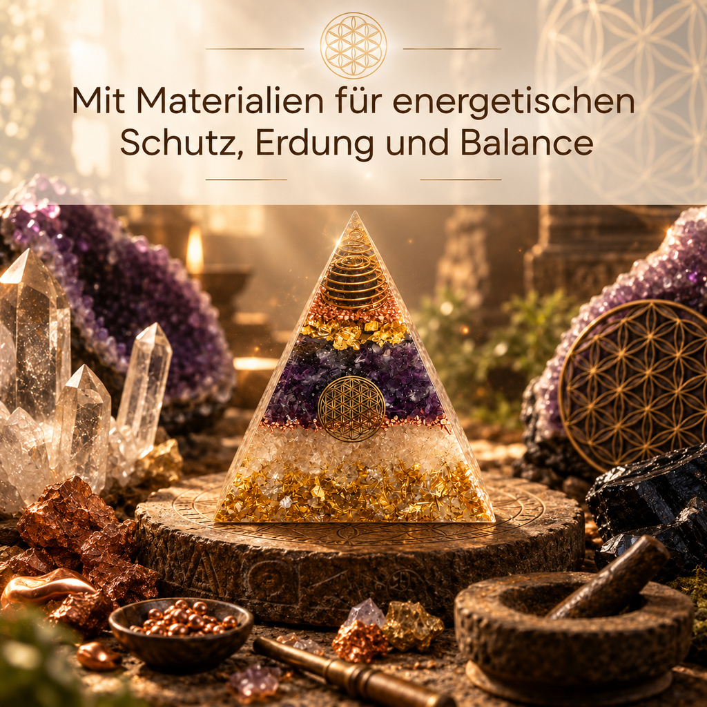 Harmonie Schutz Orgonit-Pyramide