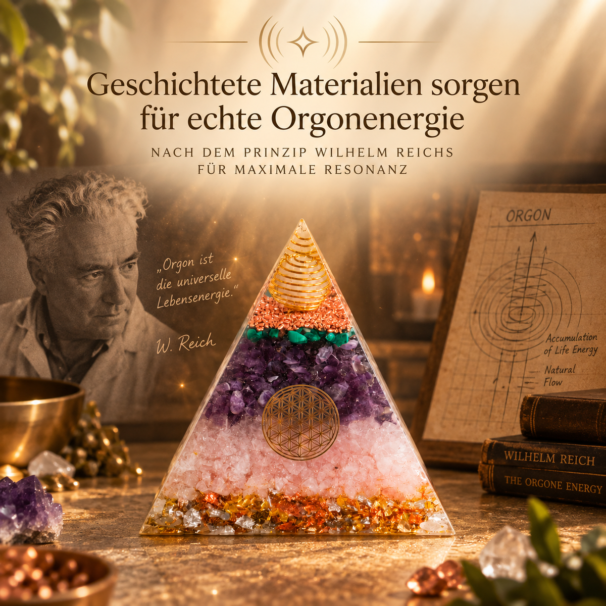 Innere Balance Orgonitpyramide