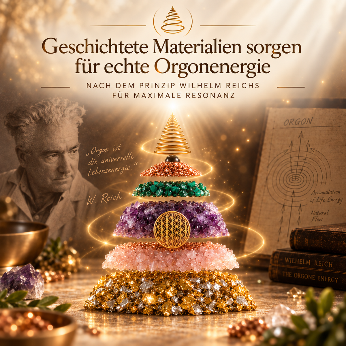 Innere Balance Orgonitpyramide