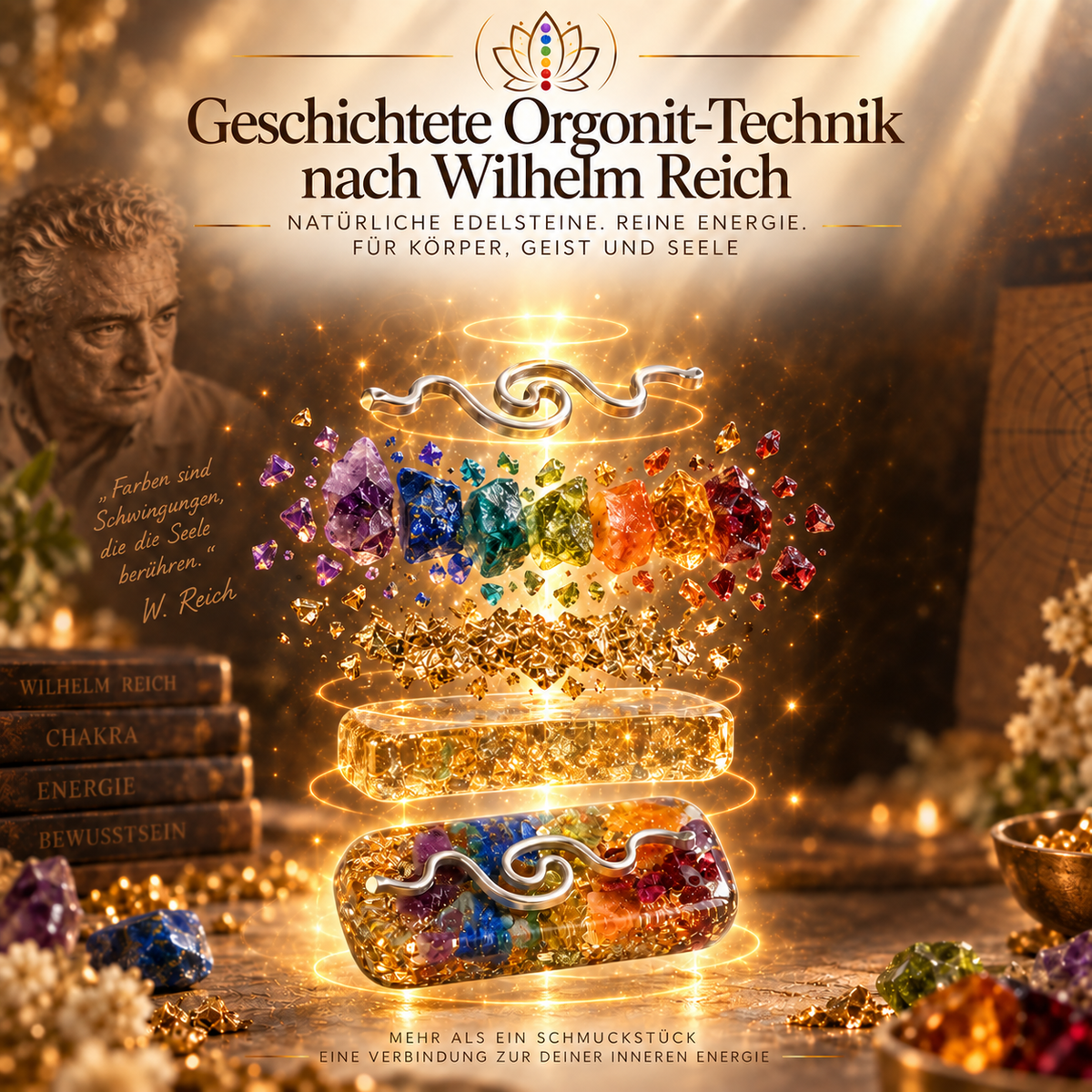 Chakrafluss Orgonit Anhänger