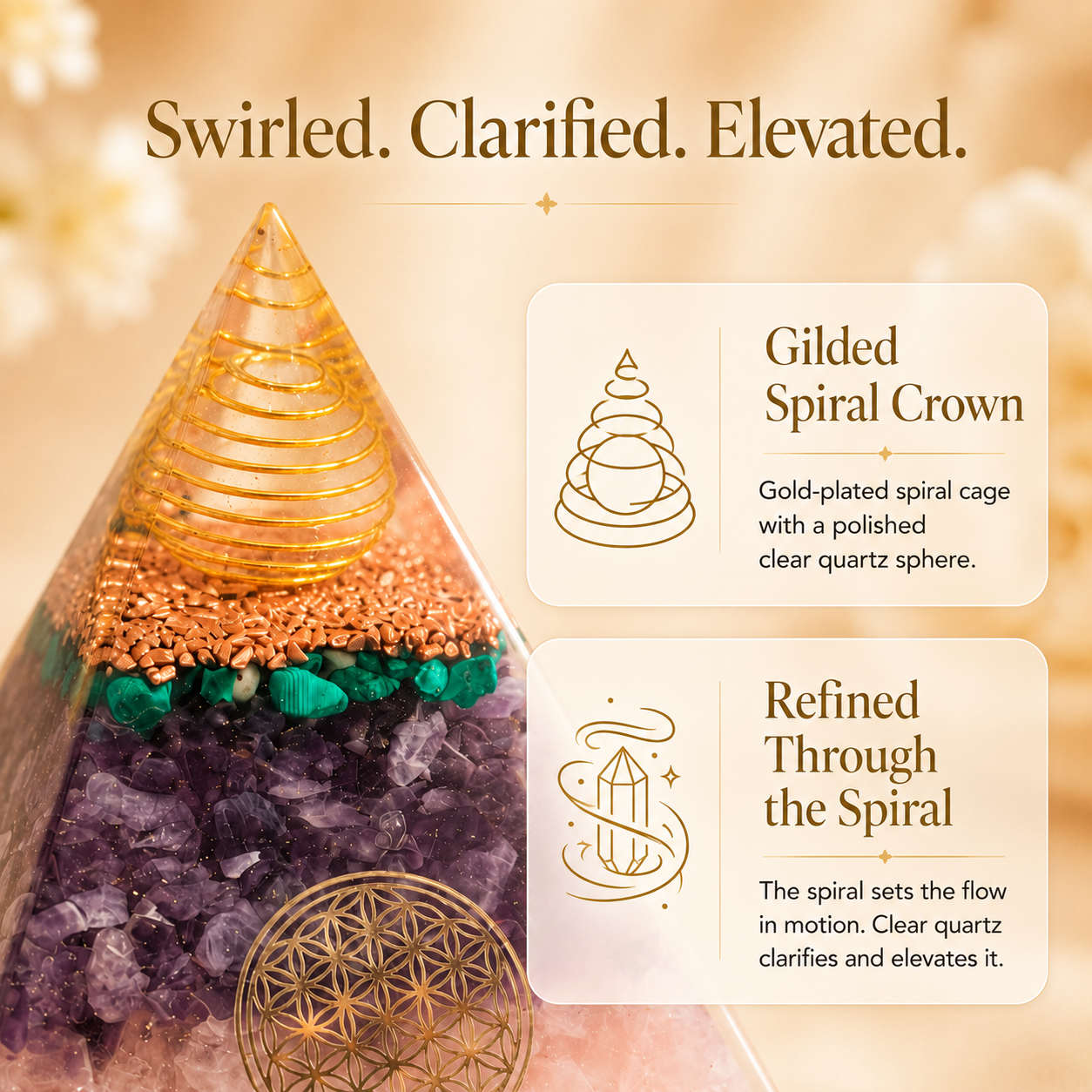 "Inner Balance" Orgonite Pyramid