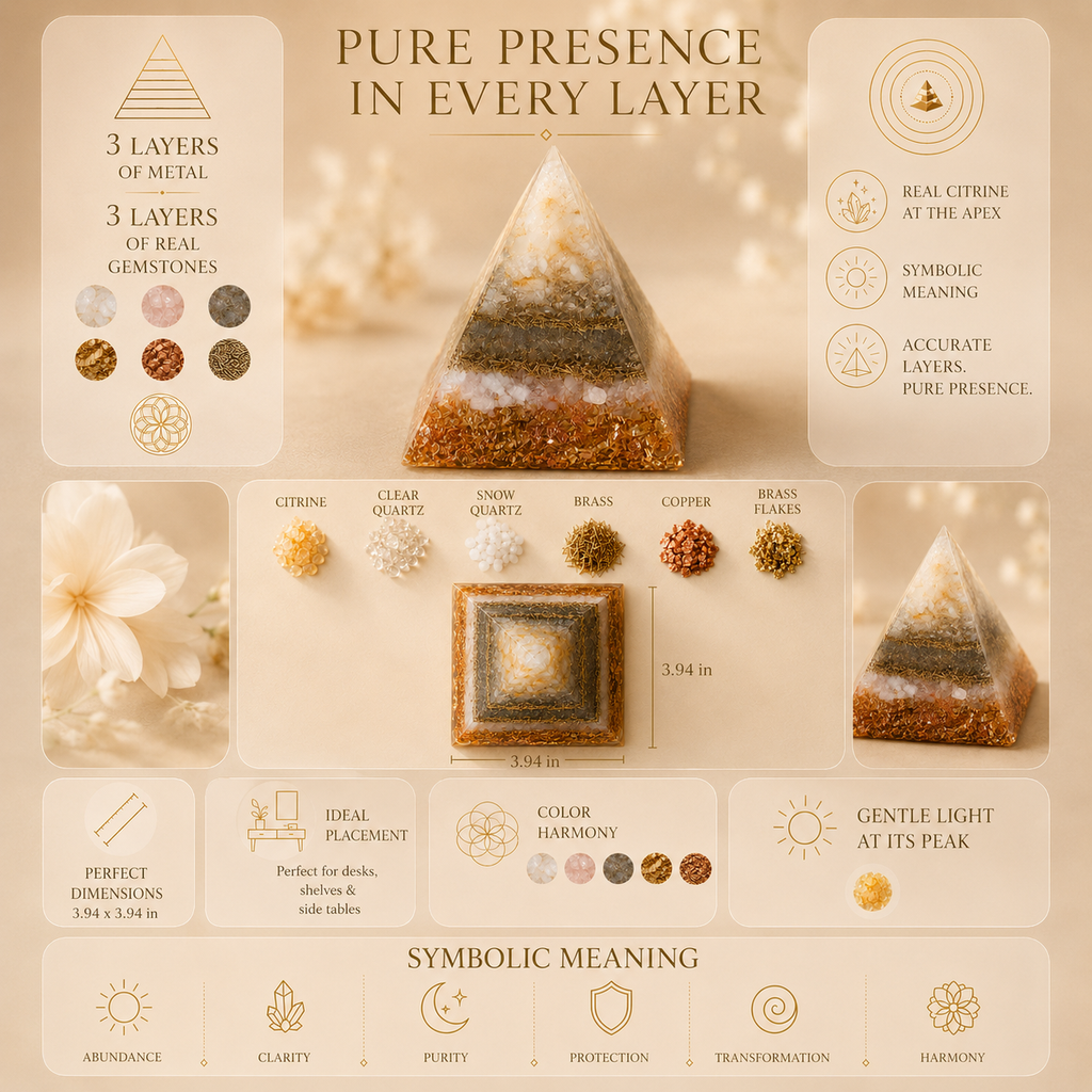"Peace of mind" Orgonite Pyramid