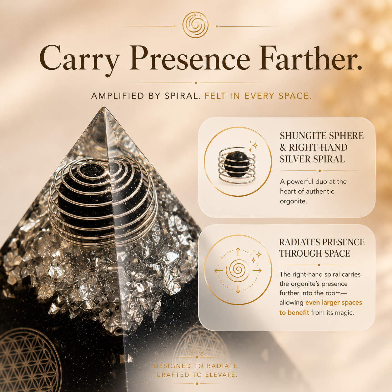 "Save Haven" Orgonite Pyramid