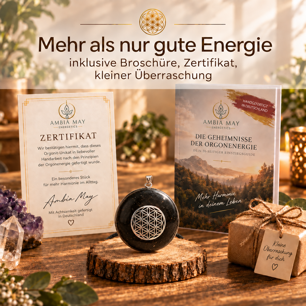 Aura Blüte Orgonit Anhänger