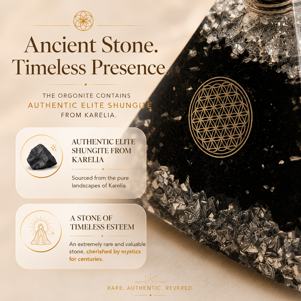 "Save Haven" Orgonite Pyramid